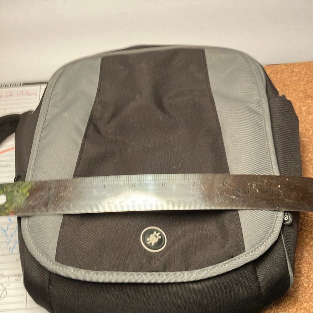 Black and Gray Messenger ANTITHEFT Bag